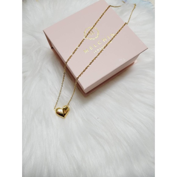 Electrocardiogram Hearts Necklace 18" - Picture 3 of 7